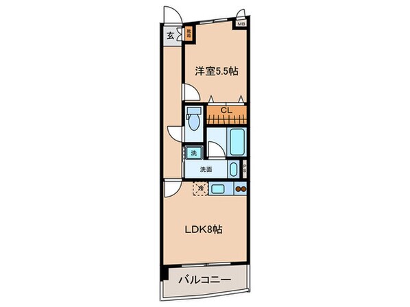 ＣＲＥＳＴ四女子の物件間取画像